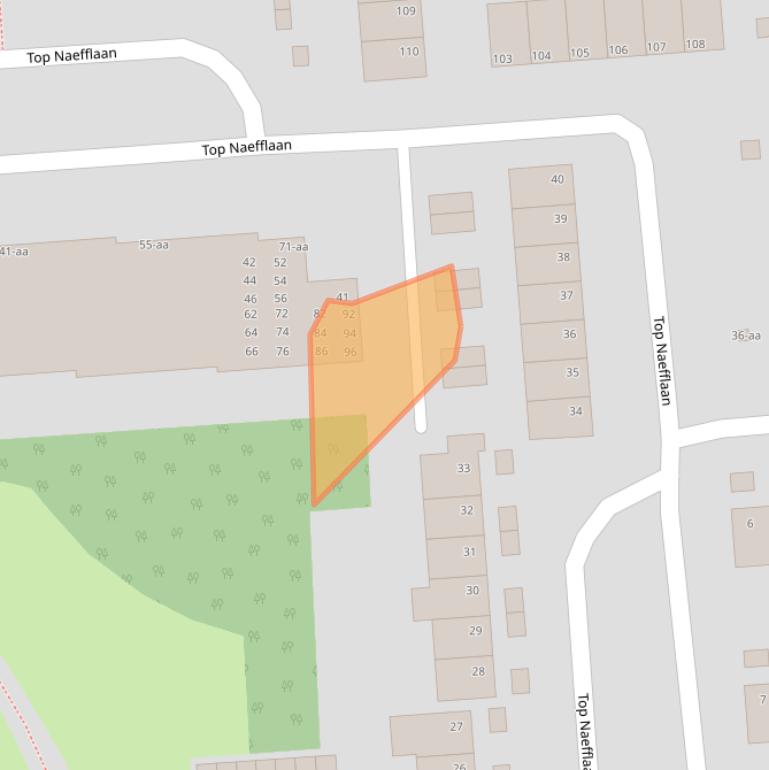 Kaart van postcodegebied 9721VG.