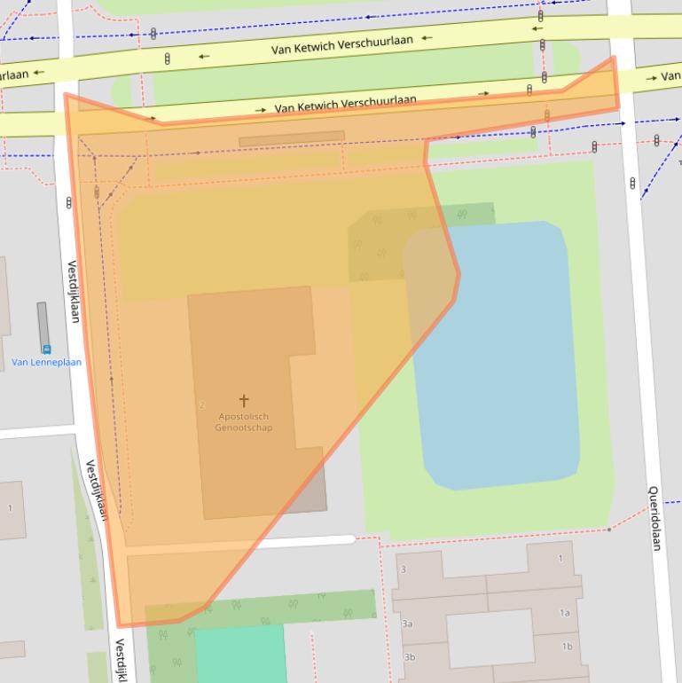 Kaart van postcodegebied 9721VN.