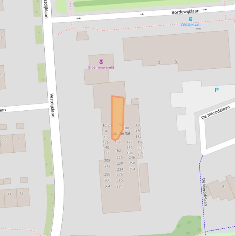 Kaart van postcodegebied 9721VR.