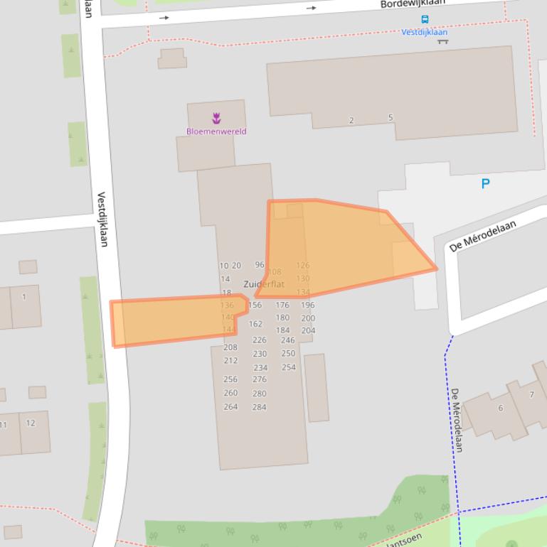 Kaart van postcodegebied 9721VS.