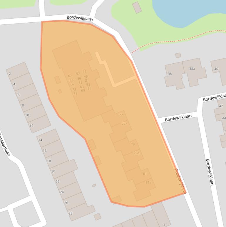 Kaart van postcodegebied 9721WC.