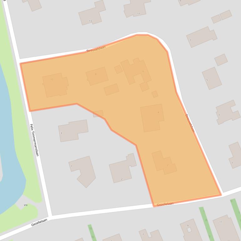 Kaart van postcodegebied 9721WH.