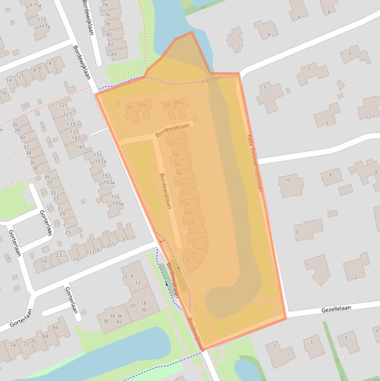 Kaart van postcodegebied 9721WP.