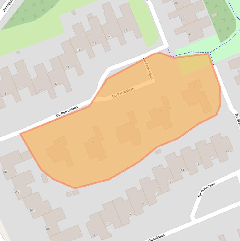 Kaart van postcodegebied 9721XD.