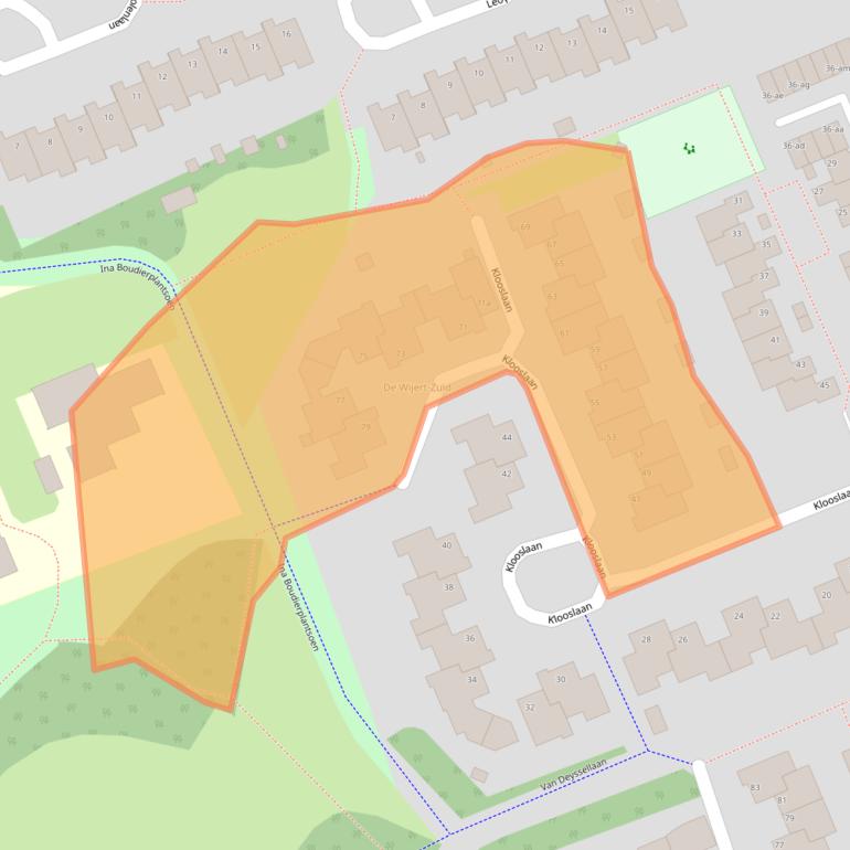 Kaart van postcodegebied 9721XM.