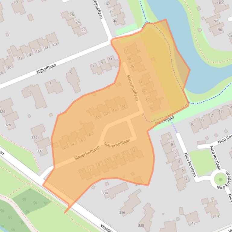 Kaart van postcodegebied 9721ZP.