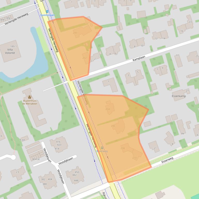Kaart van postcodegebied 9722AN.
