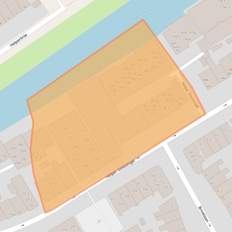 Kaart van postcodegebied 9722AV.