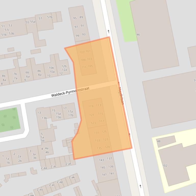 Kaart van postcodegebied 9722CE.