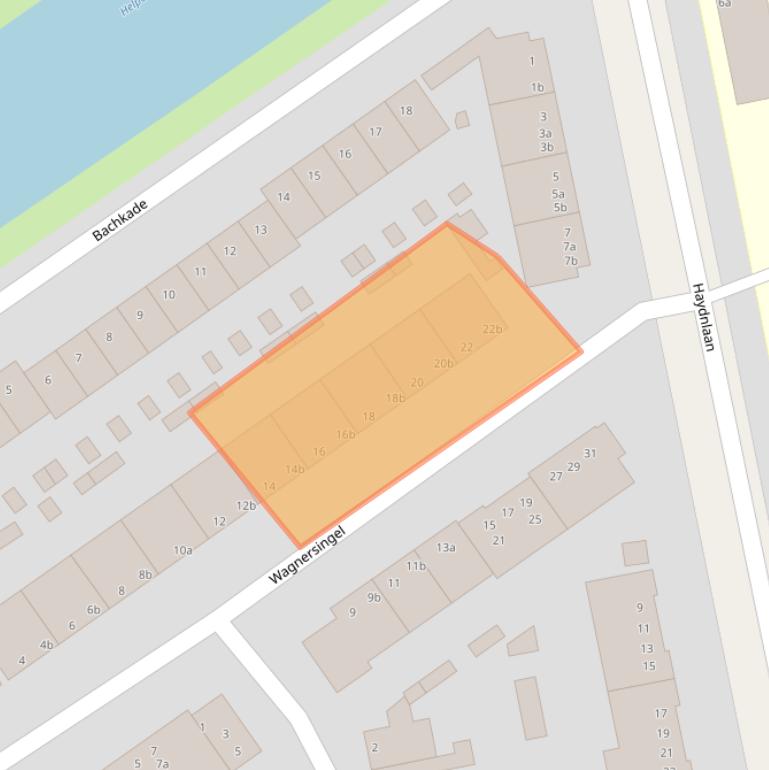 Kaart van postcodegebied 9722CZ.