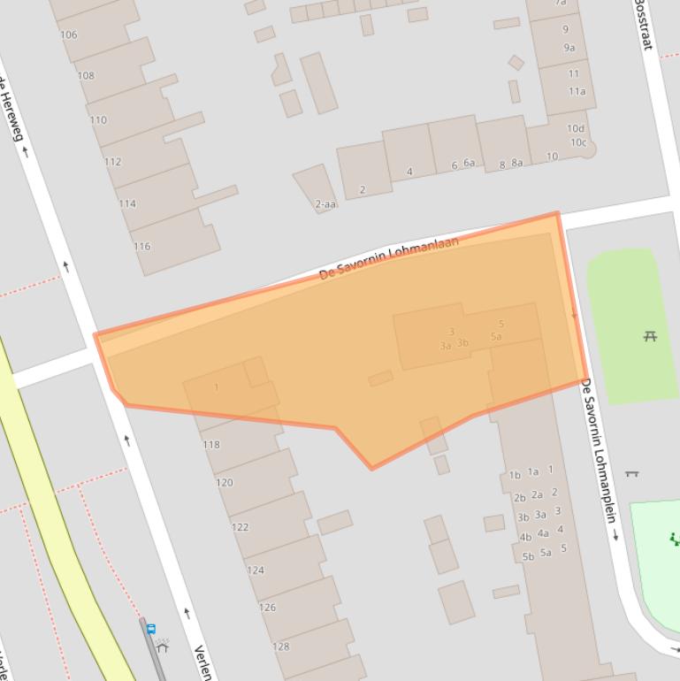 Kaart van postcodegebied 9722HA.