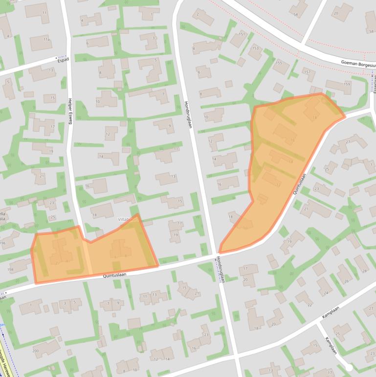 Kaart van postcodegebied 9722RV.