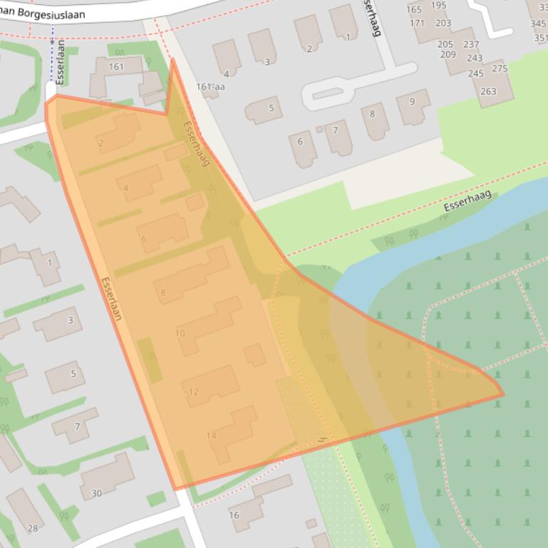 Kaart van postcodegebied 9722SL.