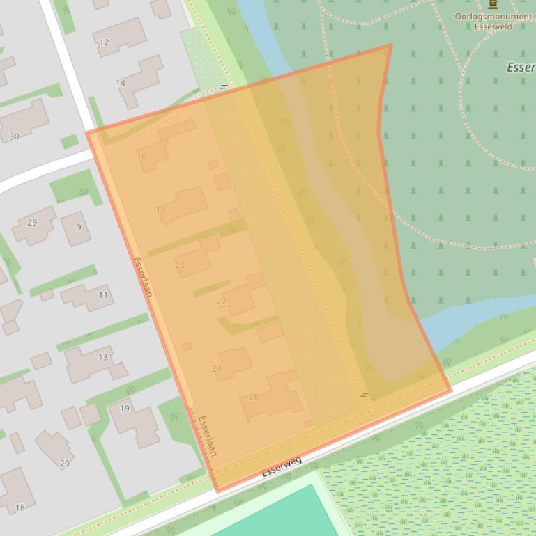 Kaart van postcodegebied 9722SM.