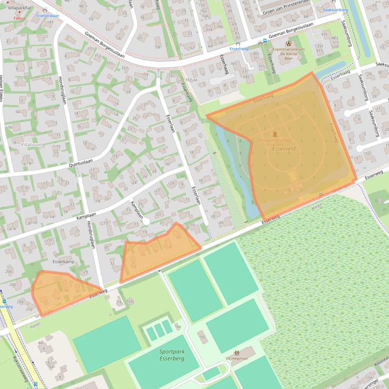 Kaart van postcodegebied 9722SN.