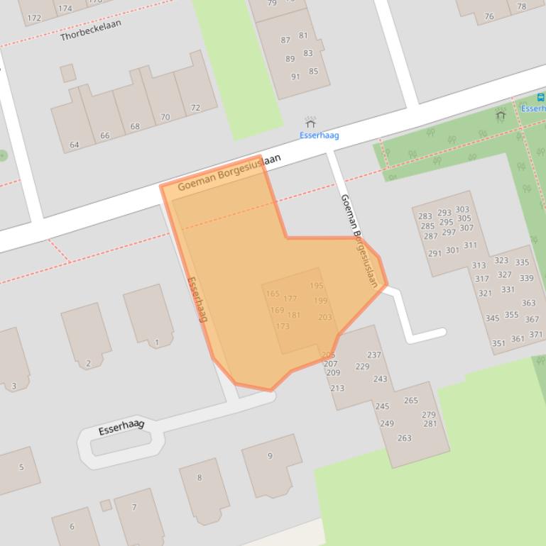 Kaart van postcodegebied 9722VA.