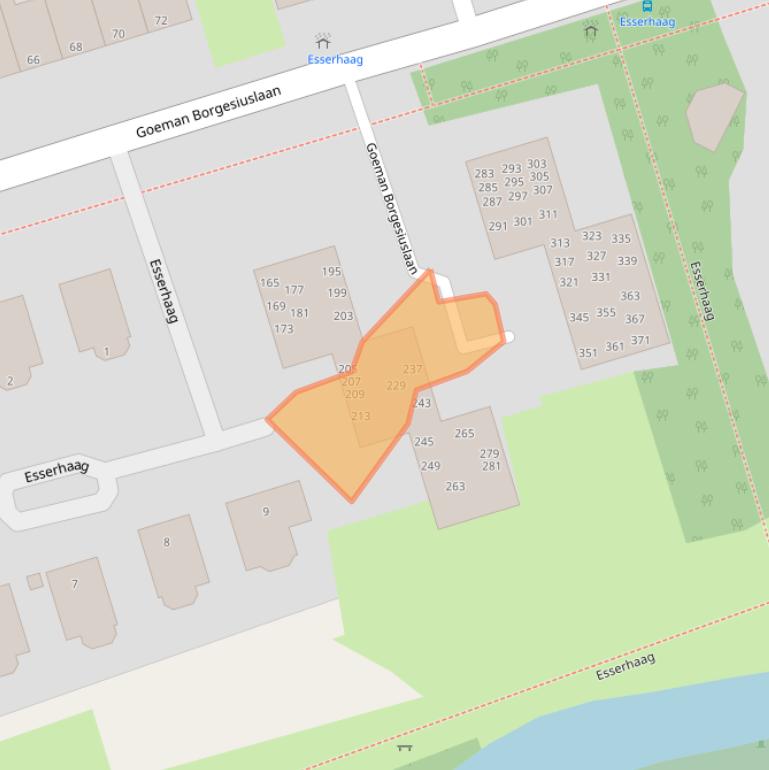 Kaart van postcodegebied 9722VB.