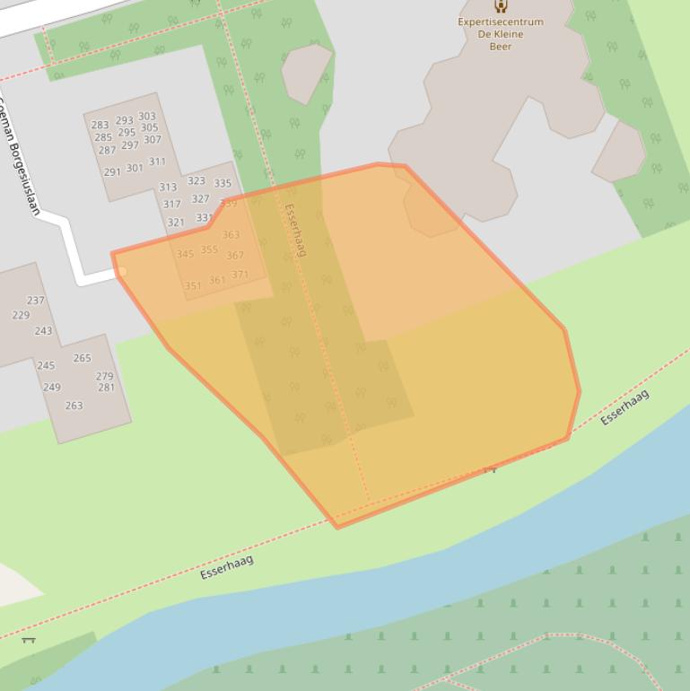 Kaart van postcodegebied 9722VG.