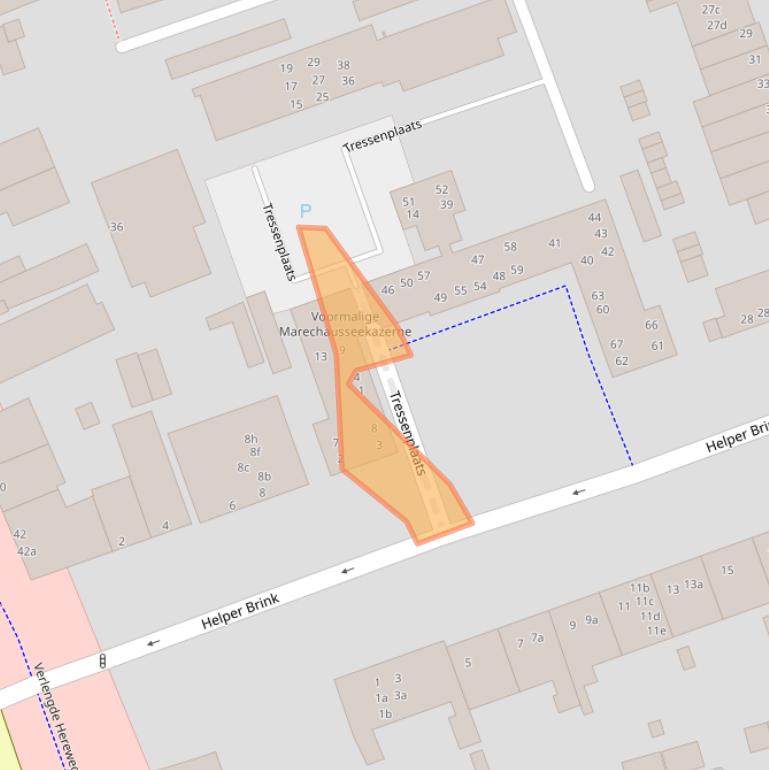 Kaart van postcodegebied 9722XB.