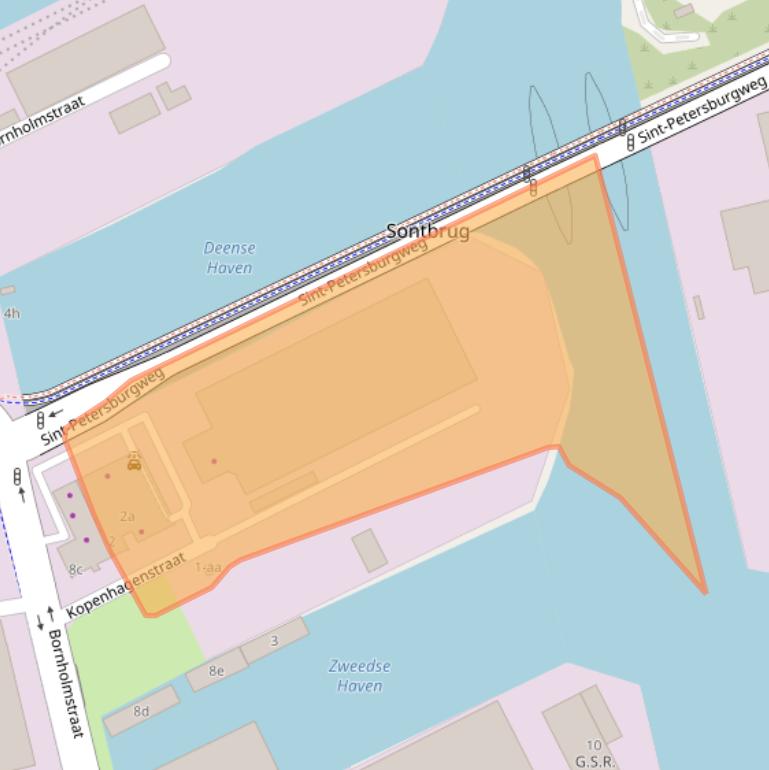 Kaart van postcodegebied 9723BB.