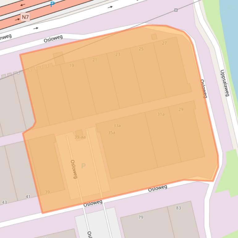 Kaart van postcodegebied 9723BG.