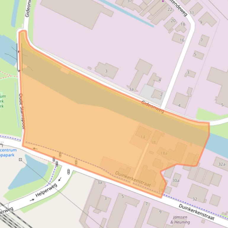 Kaart van postcodegebied 9723BR.