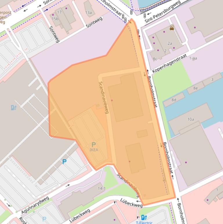 Kaart van postcodegebied 9723BW.