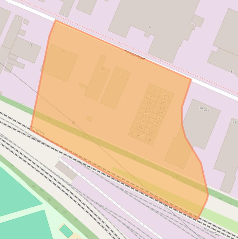 Kaart van postcodegebied 9723CB.