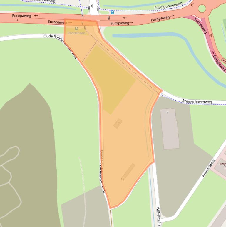 Kaart van postcodegebied 9723CE.