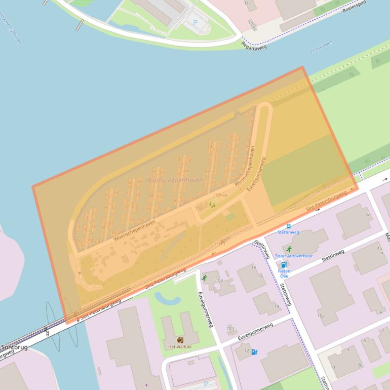 Kaart van postcodegebied 9723CJ.