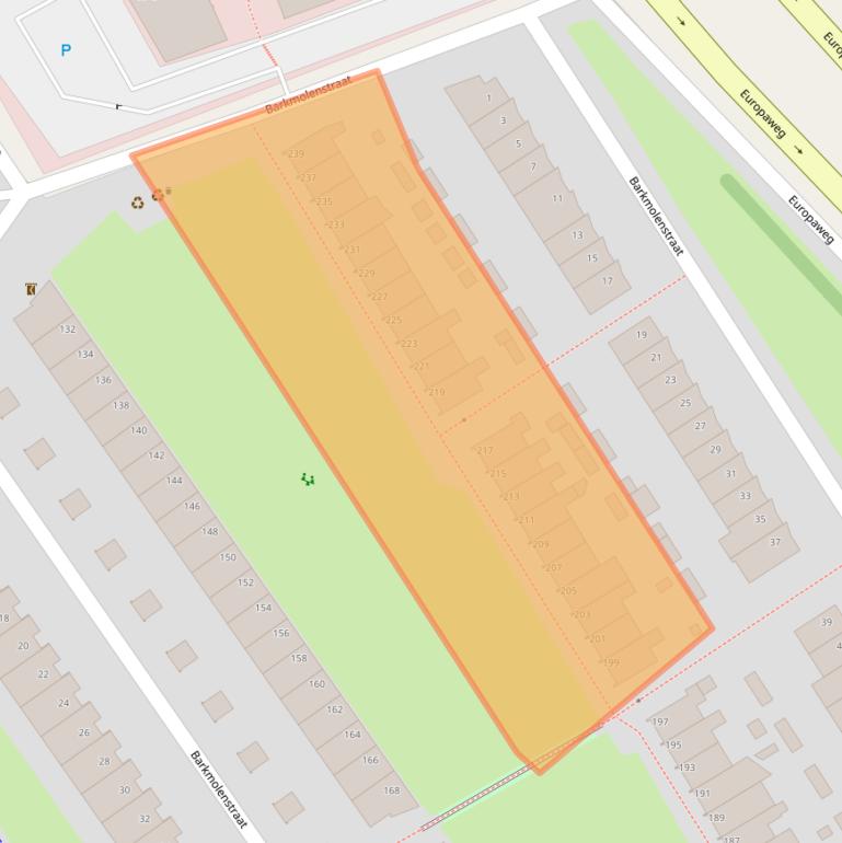 Kaart van postcodegebied 9723DG.