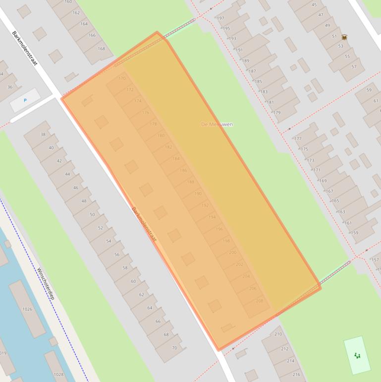 Kaart van postcodegebied 9723DM.