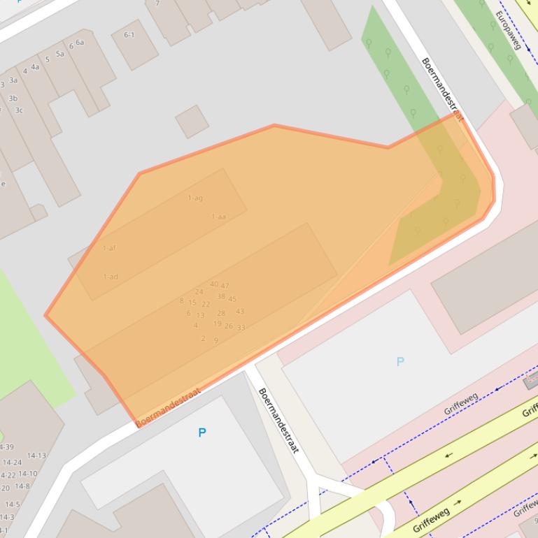Kaart van postcodegebied 9723DS.
