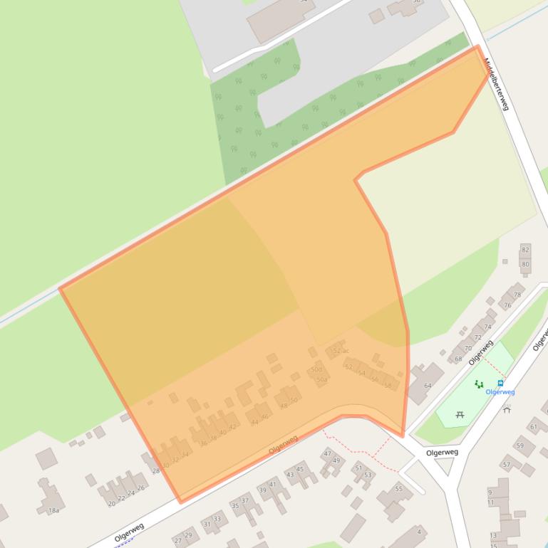 Kaart van postcodegebied 9723EE.