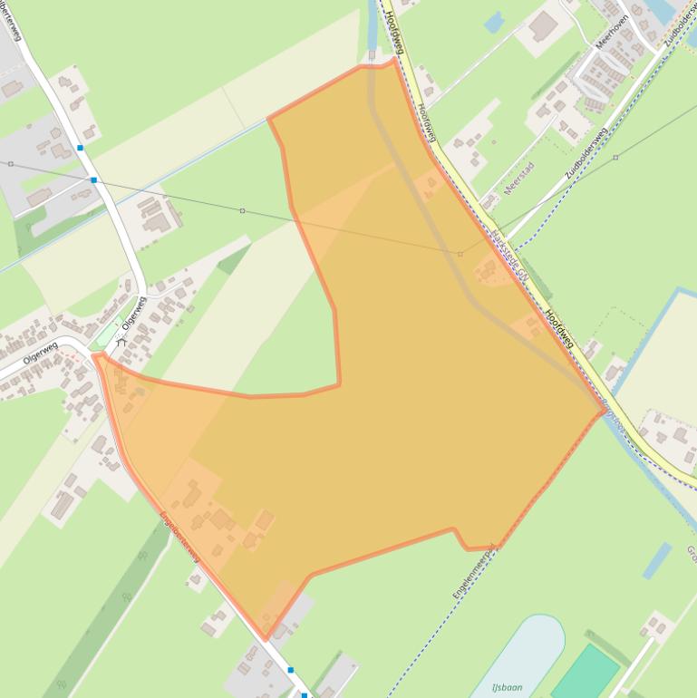 Kaart van postcodegebied 9723EH.