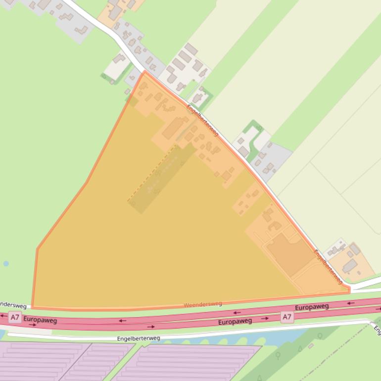 Kaart van postcodegebied 9723EP.