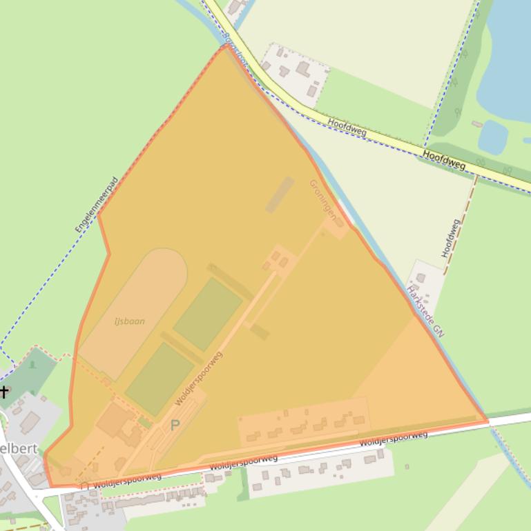 Kaart van postcodegebied 9723ER.