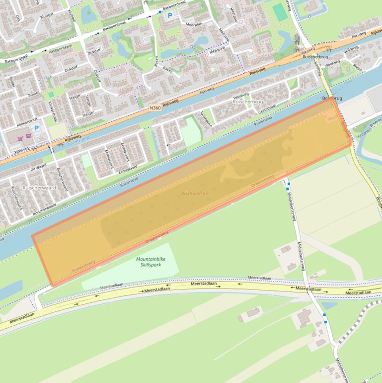 Kaart van postcodegebied 9723EX.