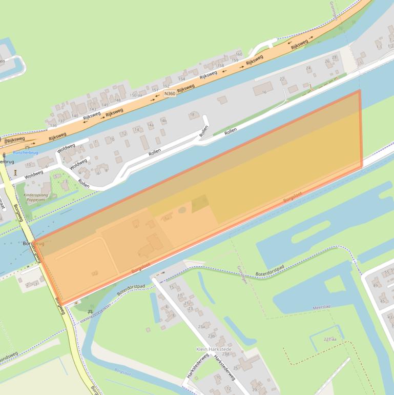 Kaart van postcodegebied 9723EZ.