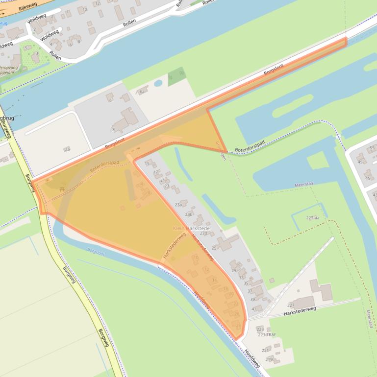 Kaart van postcodegebied 9723GB.