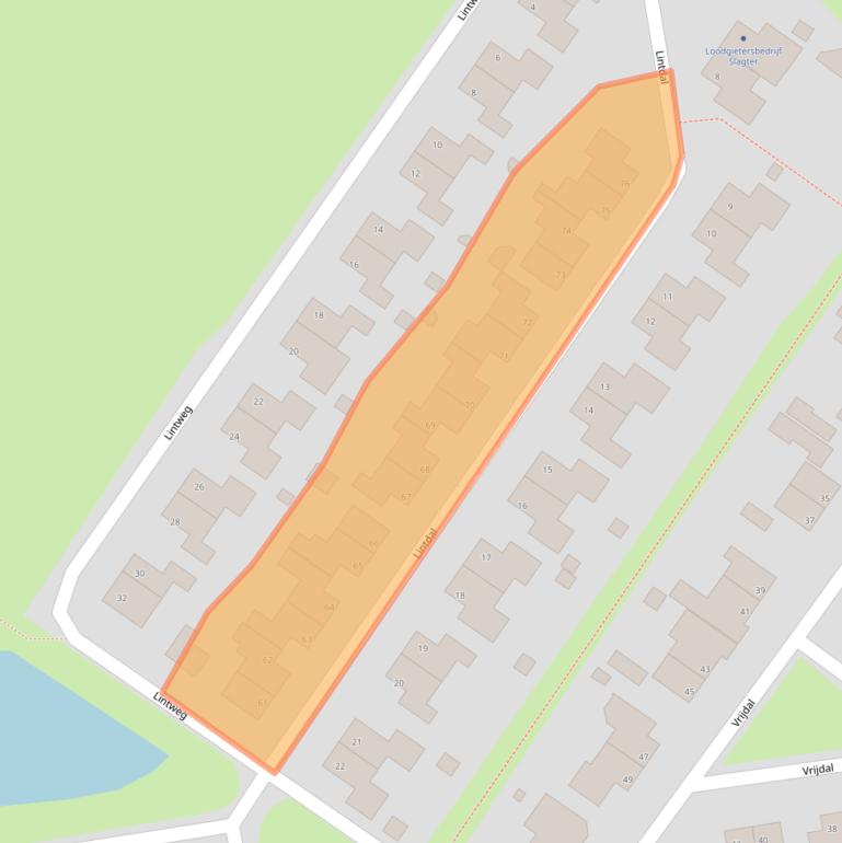 Kaart van postcodegebied 9723GG.