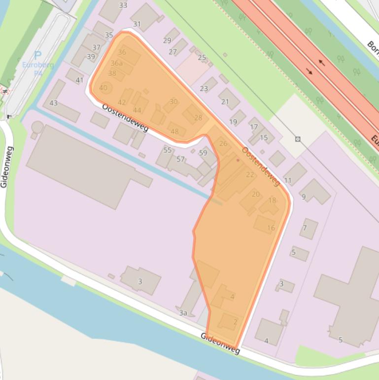 Kaart van postcodegebied 9723HH.