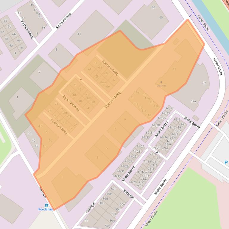 Kaart van postcodegebied 9723JM.