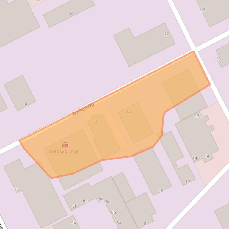 Kaart van postcodegebied 9723TA.