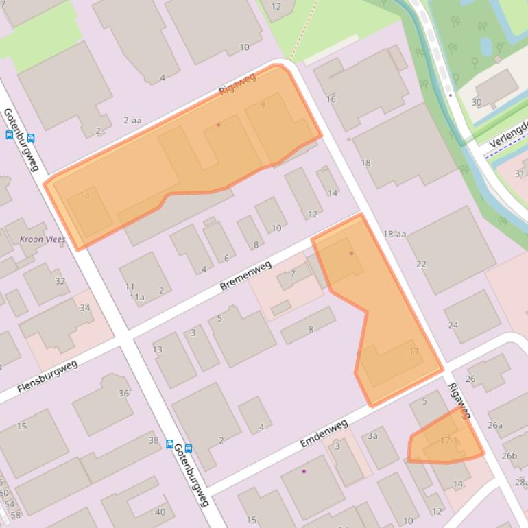 Kaart van postcodegebied 9723TE.