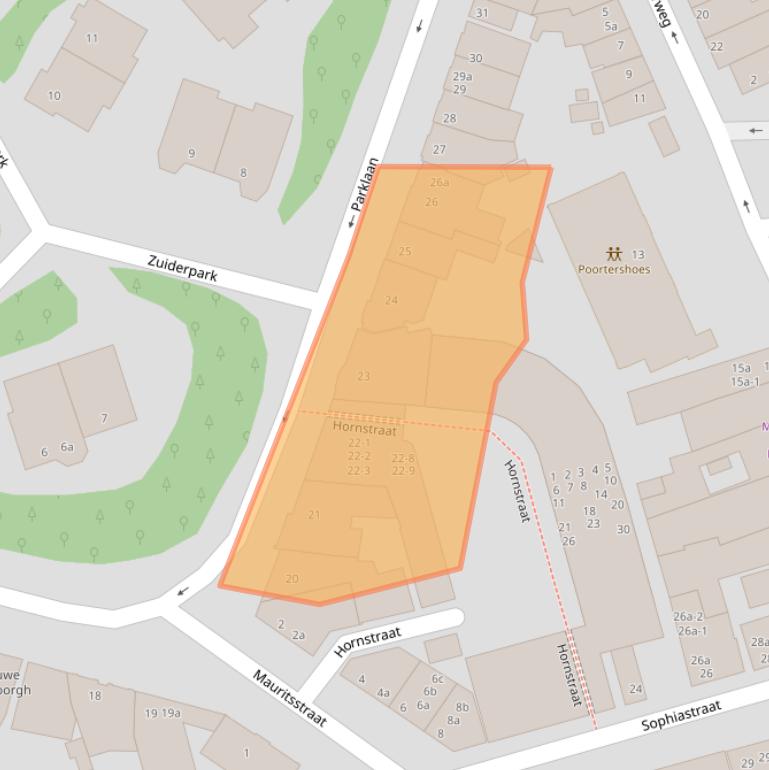 Kaart van postcodegebied 9724AP.