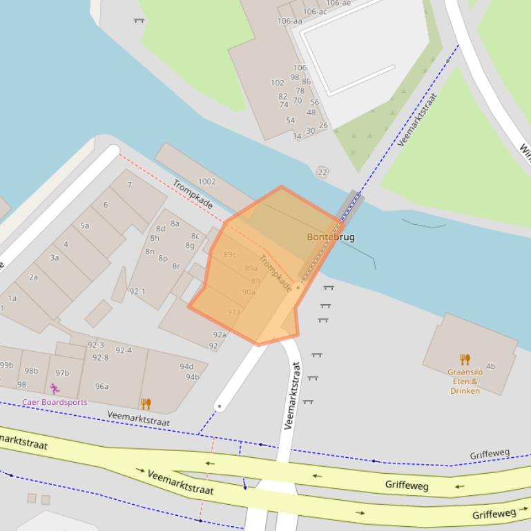 Kaart van postcodegebied 9724GB.