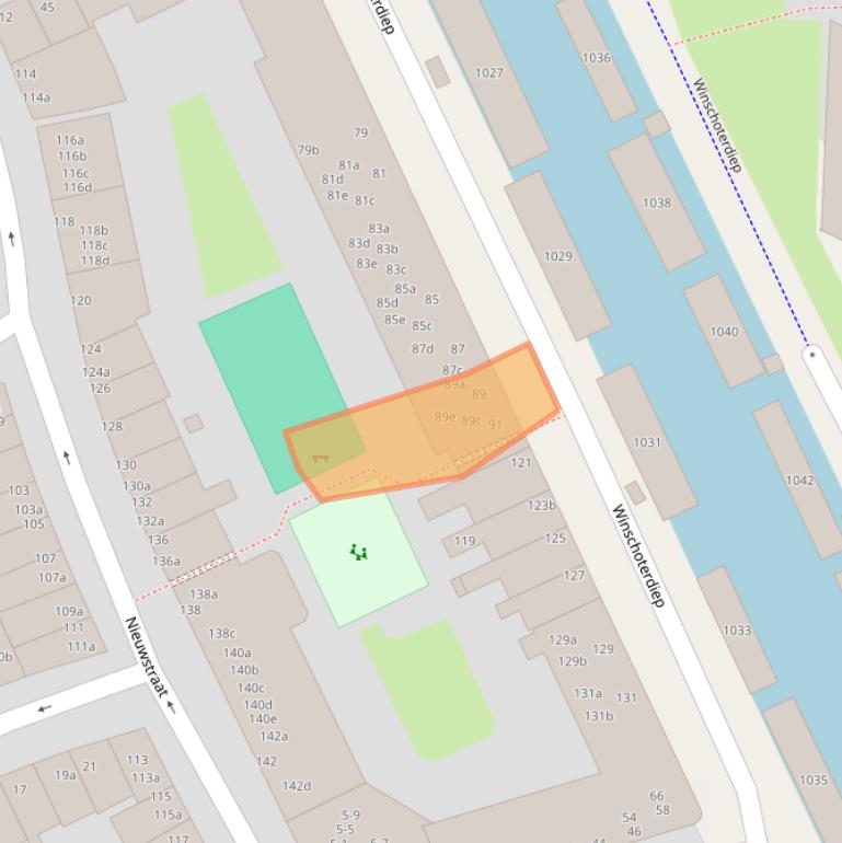 Kaart van postcodegebied 9724GM.