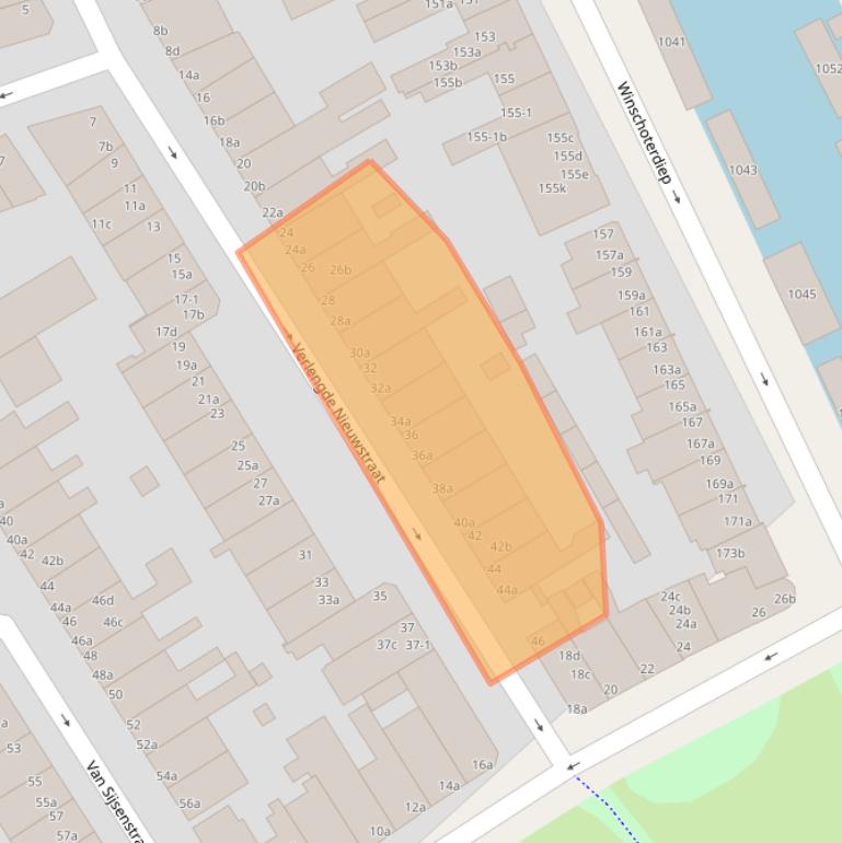 Kaart van postcodegebied 9724HD.