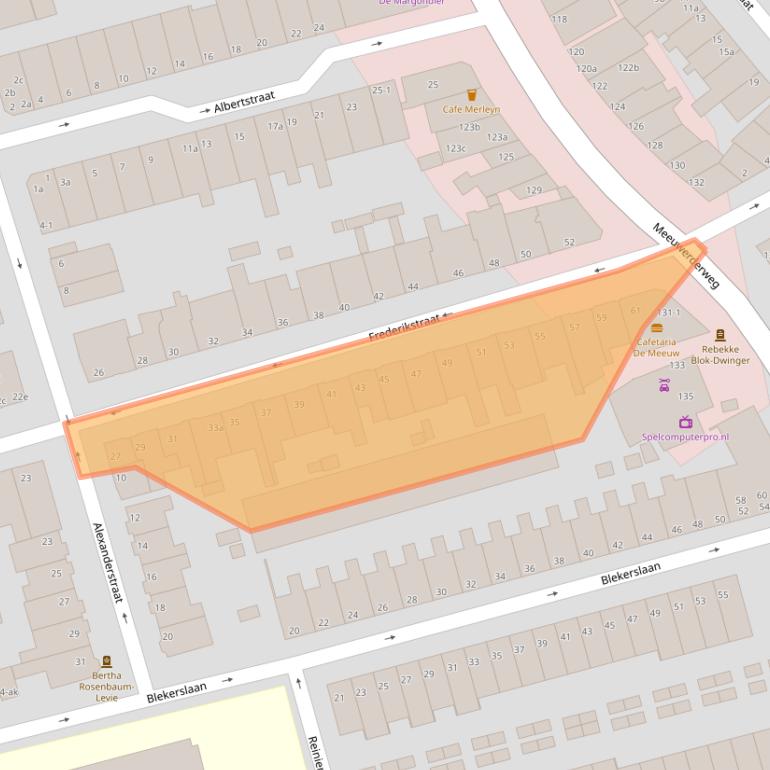 Kaart van postcodegebied 9724KB.